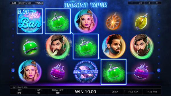 Игровой автомат Diamond Vapor - в казино спин сити крупно выиграй