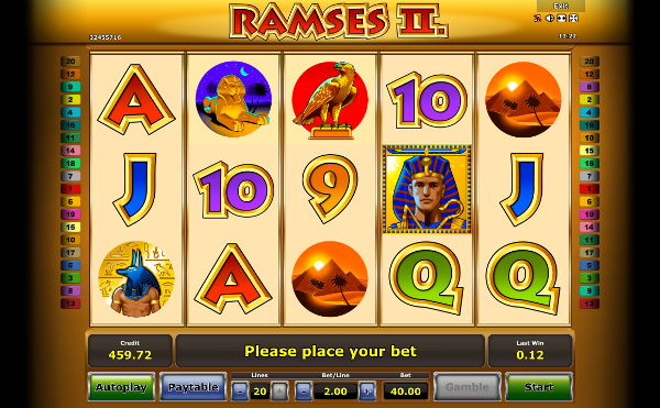 Игровой автомат Ramses 2 - за египетскими сокровищами в казино Вулкан 24