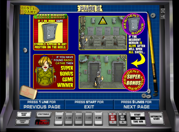 Игровой автомат Resident - ежедневные выигрыши для игроков казино Вулкан
