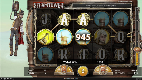 Игровой автомат Steam Tower - играть бесплатно или на деньги в Вулкан казино